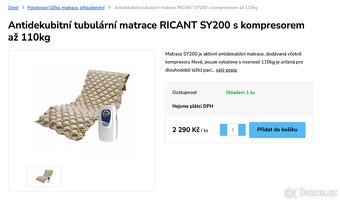 Zdravotní antidekubitní matrace s kompresorem - 2