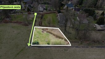 Prodej stavebního pozemku v obci Růžová u Děčína, 1007m² - 2