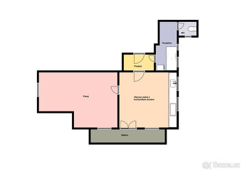 Pronájem krásného bytu 2+KK/B, 50 m2, Praha 4 - Podolí, Prav - 2