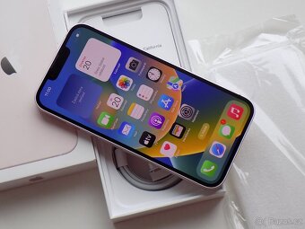 APPLE iPhone 13 128GB Pink - ZÁRUKA 12 MĚSÍCŮ - 100% BATERIE - 2