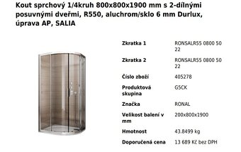 Sprchový kout s vaničkou - 2