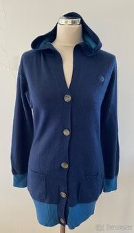 100% kašmír, Kašmírový delší svetr s kapucí zn.Arqueonautas - 2