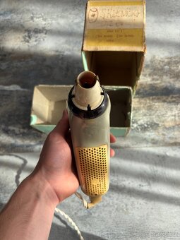 Funkční vintage fén ELP Hlinsko – typ 519, s původní krabicí - 2