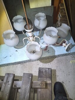 Stary retro lustr a lampička - 2