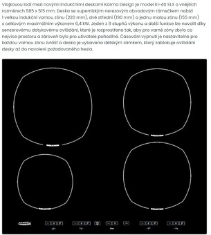 Indukční varný Karma KI40SLX - 2