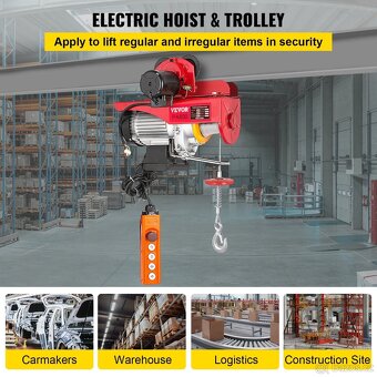Elektrický naviják VEVOR 800 kg - 2