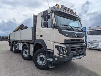 Volvo FMX 460 8x4 - valník s hydraulickou rukou - 2