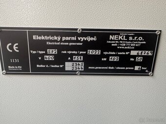 Vyvíječ páry Nekl - 2