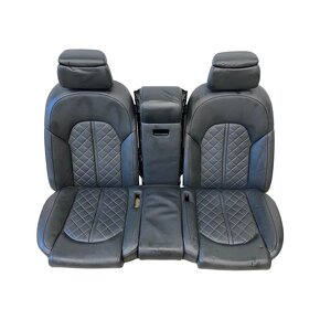 Sedačky černá kůže čalouněné Audi A8 4H D4 sedan r.v. 2010 - 2