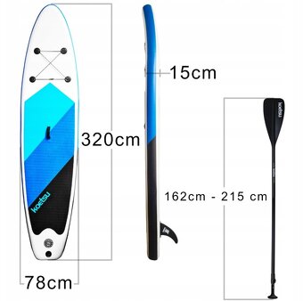 Paddleboard 320x78x15cm nafukovací - 2