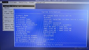 HP Compaq 8200 Elite - i5-2500/8Gb/250Gb - 2