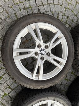 Litá kola 5x112 R17 se zimními pneu 205/50/17 - 2