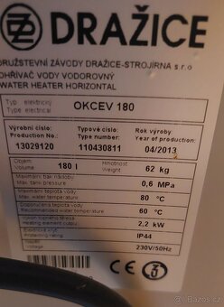Dražice OKCEV 180 Ohřívač vody elektrický ležatý - 2