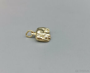 Zlatý přívěsek slon 1,00g, 14 kt, 585/1000 - 2