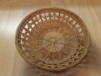 Ratanový proutěný košík, podstavec, podtácky - 2