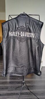 Kožená vesta s logem Harley Davidson - 2