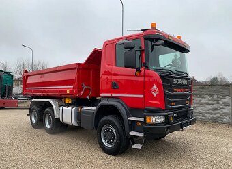 Scania G410 6x6 - třístranný sklápěč - 2