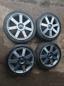 Prodám sadu Alu FORD 7,5Jx18H2 ET52,5 + letní pneu 225/40/18 - 2