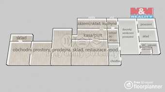 Pronájem obchodního prostoru 200 m², Litomyšl, ul. Tyršova - 2