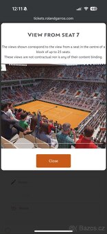 Vstupenky na Roland garros - Finále - 2