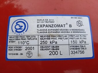 Expanzní nádoba 200 l. - 2