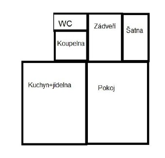 Pronájem bytu 1+1, 42 m2, Jičín - 2