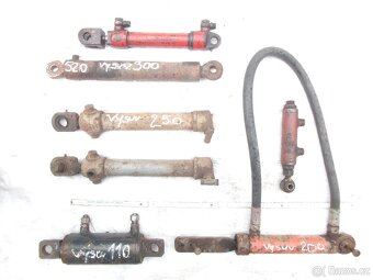 prodám různé pístnice, lištu do hydrauliky, hroty na štípačk - 2