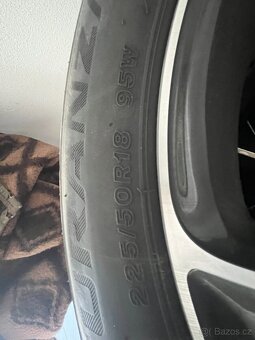 ALU kola Ronal + Pneu 225/50 R18 Bridgestone - letní - 2