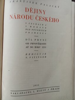Palacký Dějiny národu českého v Čechách a v Moravě - 2
