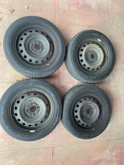Plechove disky r15 185/60 se zimnima pneu - 2