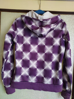 DÁMSKÁ/DÍVČÍ BAVLNĚNÁ PRUŽNÁ MIKINA S KAPUCÍ A KAPSAMI VEL - 2