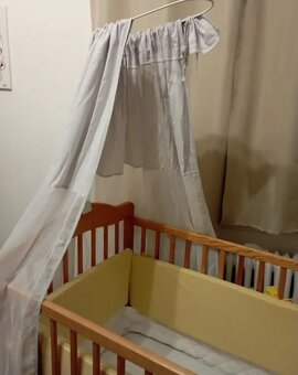 Dětská dřevěná postýlka 60x120cm - 2