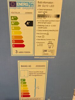 Prodám dvě skleněná světla - 2