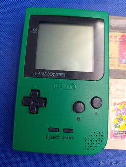 Nintendo Gameboy Pocket Green + Hry - 2