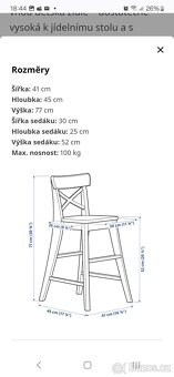 IKEA INGOLF dětská židle Top stav - 2