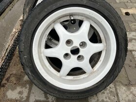 Alu kola 4x100 nové letní pneu 195/50 r15 - 2