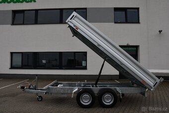 Třístranný sklápěcí přívěs do 3500 kg, 3,6 m - 2