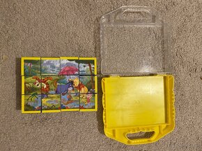 Dřevěné kostky Medvídek Pů + dřevěné puzzle zdarma - 2