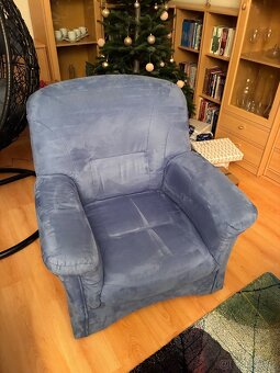 2x křeslo, pohovka - 2