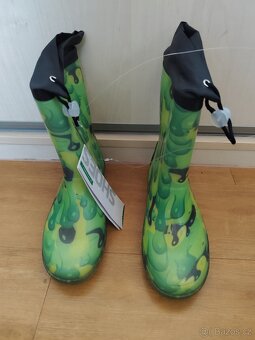 Gumáky, holínky 34, blikací - 2