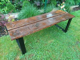 Zahradní lavička délka 160 cm - 2
