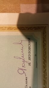 Prodám SSSR, pamětní list - GRAMOTA - 2