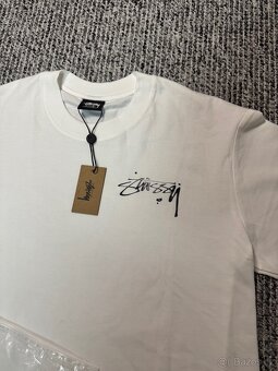 tricko stussy basic tee white - 2