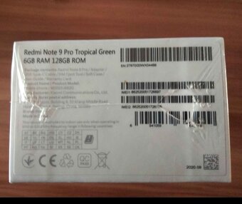 XIAOMI REDMI NOTE 9 PRO, 6 GB Ram - 128 GB Rom, Tropical G - 2