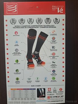 podkolenky kompresnÍ CompresSport FullSocks V2 vel. 39-41 - 2