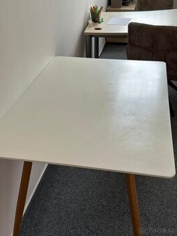 Jídelní stůl 120x60cm bílý jako novy - 2