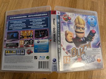 PS3 Buzz Quiz World + Buzzer ovladače - 2