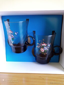 Skleničky dvojka dekorovaná - 2