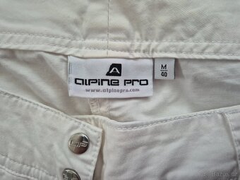 Sportovní bílé kalhoty Alpine Pro nenošené M/40 - 2