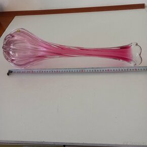 Hutní sklo -váza - 2